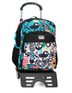MOCHILA ADAP. 40CM. C/CARRO. MOVOM MONSTERS